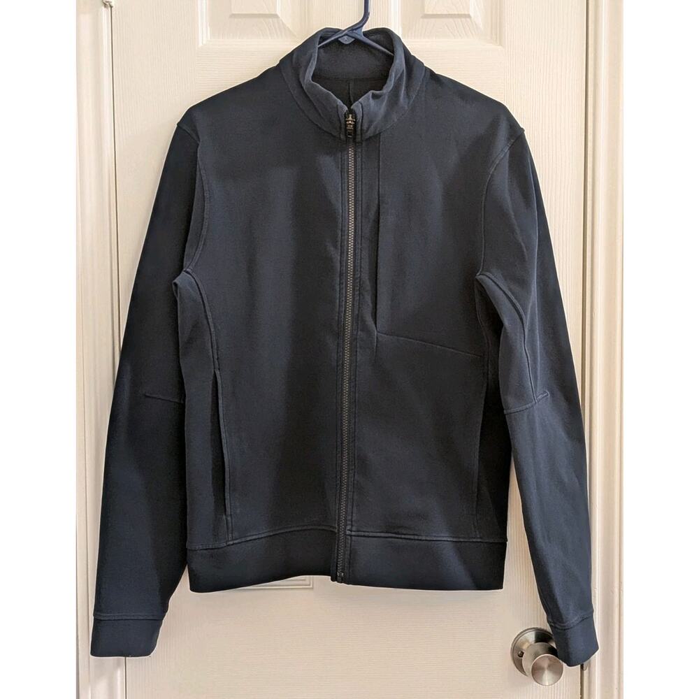 Lululemon Sojourn Jacket Blue Full Zip Track Athleisure Zip Pockets Men’s M - Picture 2 of 8